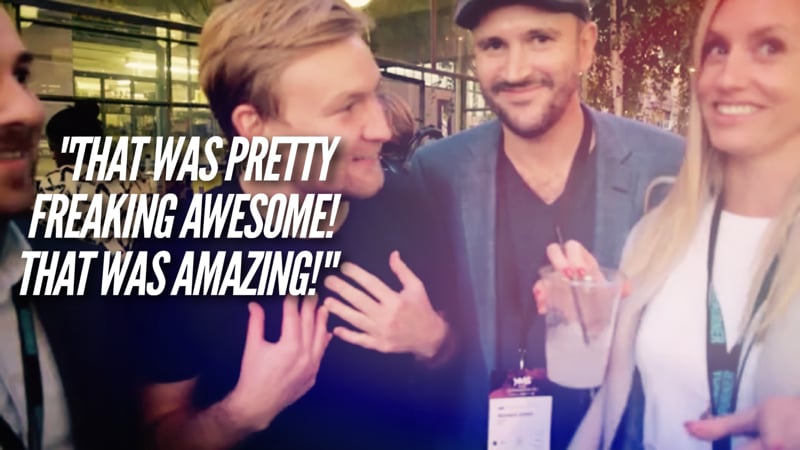 That was pretty freaking awesome! That was amazing!
