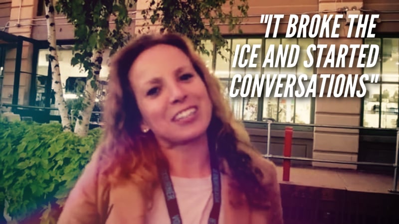 It broke the ice and started conversations